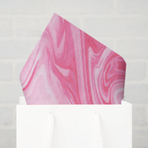 Pink Paint Swirl Art Modern Colorful Fun Tissue Paper