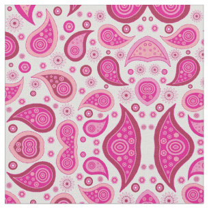 pink paisley fabric
