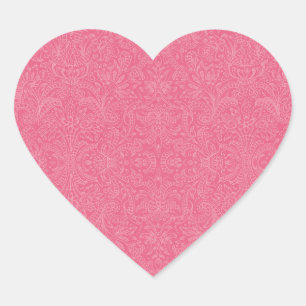 Pink Paisley Heart Sticker