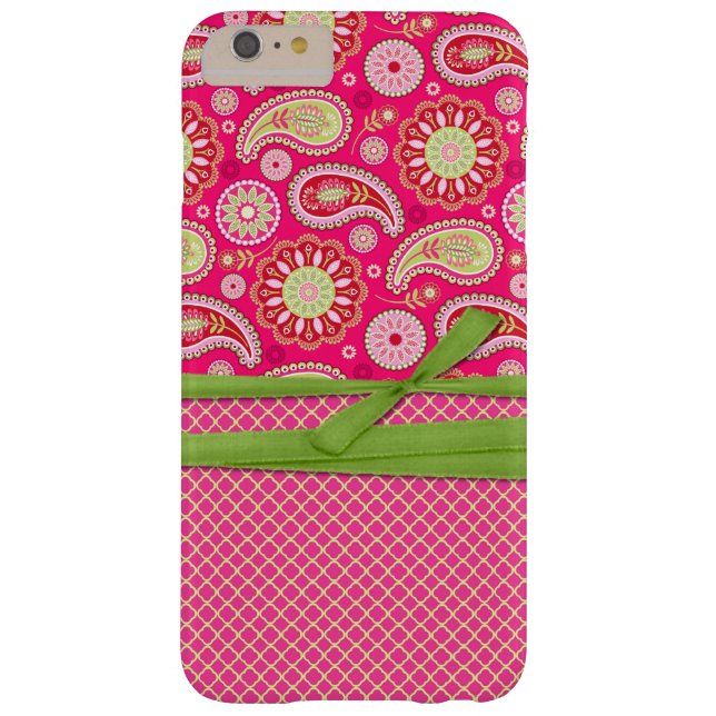 Pink Paisley iPhone 6 Plus Coque (Dos)