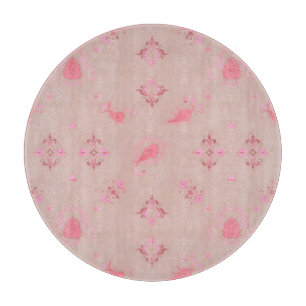 Pink Paisley Pattern Cutting Board