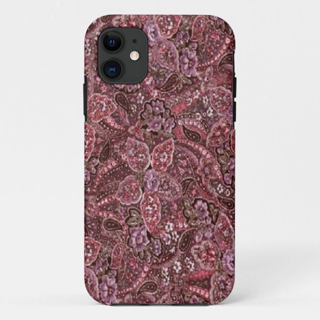 Pink Paisley Print iPhone 5 Cover (Back)