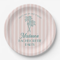 Pink Palm Spring Pastel Beach Bachelorette Party