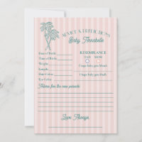 Pink Palm Springs Beach Shower Advice for Baby