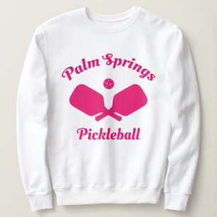 Pink Palm Springs Sweatshirt de Pickleball