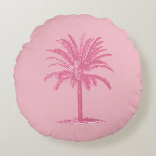 Pink Palm Tree Pillow
