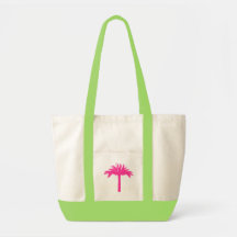 Pink Palm Tree Tote