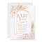 Pink Pampas Arch Baby Shower Girl Invitation