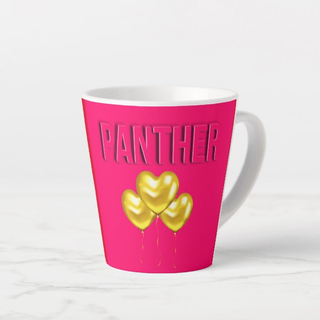 Pink Panther Love  Latte Mug (Right Angle)