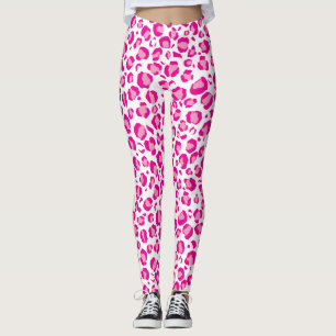 pink Panther print on custom background Leggings