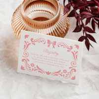 Pink Papel Picado Baby Shower Registry QR code