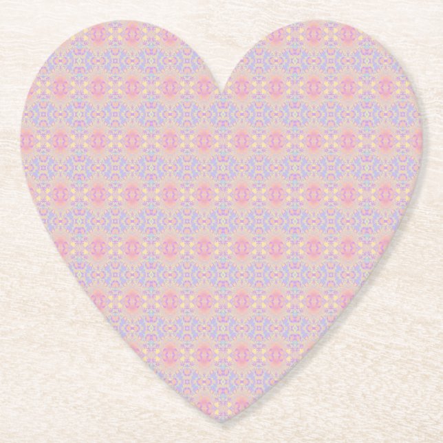 pink paper coaster (Front)