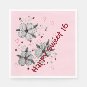 Pink Paper Party Napkins