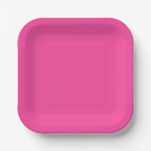 Pink Paper Plate