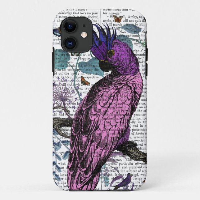 Pink Parrot Case-Mate iPhone Case (Back)