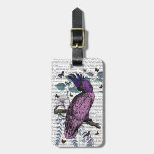 Pink Parrot Luggage Tag