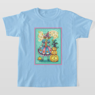 PINK PARTY WITCH IS HALLOWEEN MAGIC, BLACK CAT T-Shirt
