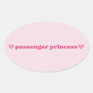 Pink Passenger Princess Sticker - Fun Girly Design