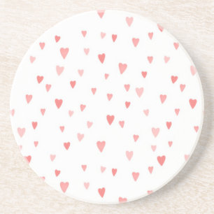 PINK PASSION HEARTS COASTER