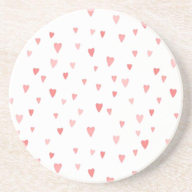 PINK PASSION HEARTS COASTER (Front)