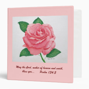 Pink Passion Inspirational Avery Binder