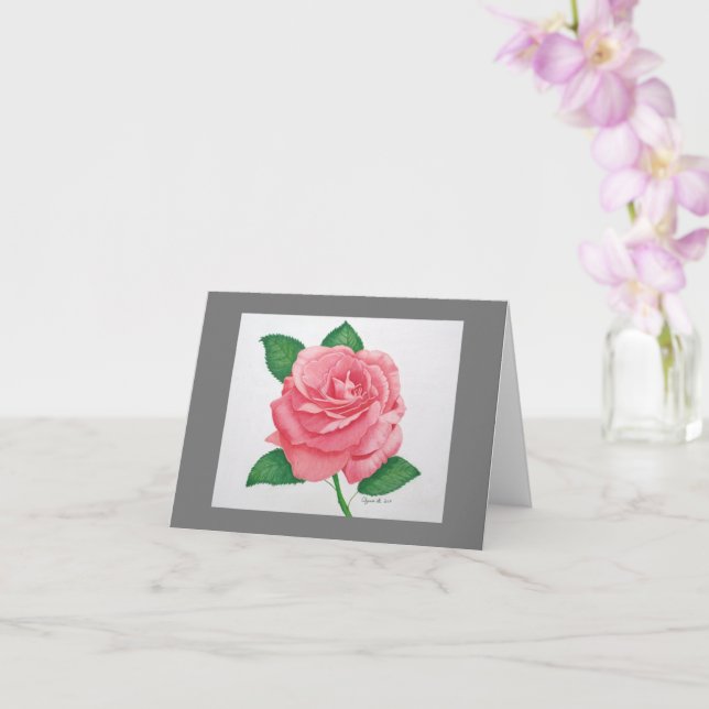 Pink Passion Inspirational Note Card (Orchid)