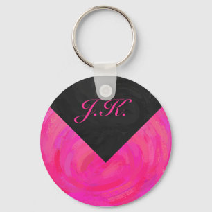 Pink Passion Monogram Keychain