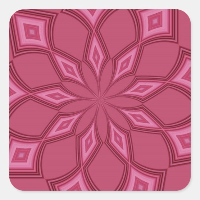 PINK PASSION SQUARE STICKER (Front)
