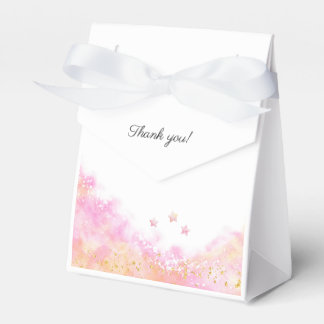 Pink Pastel Balloon Personalized Baby Shower Tent Favor Box
