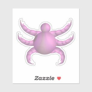Pink pastel cyber crab