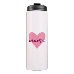 Pink Pastel Heart Thermal Tumbler for Mom