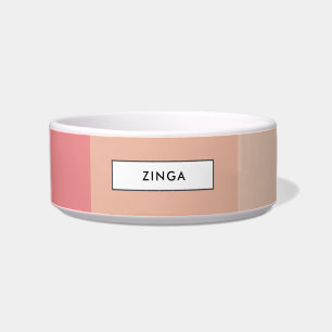 Pink pastel stripes bowl