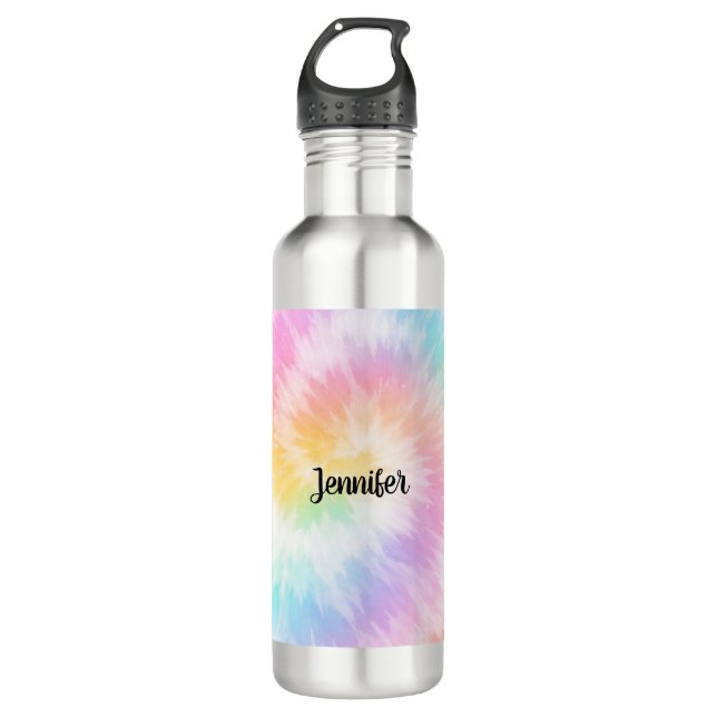 Pink Pastel Tie Dye Girly Chic                     710 Ml Water Bottle (Front)