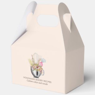 Pink Patisserie Bakery pastry hand tools Favor Box