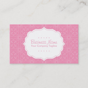 Pink Pattern Business Card