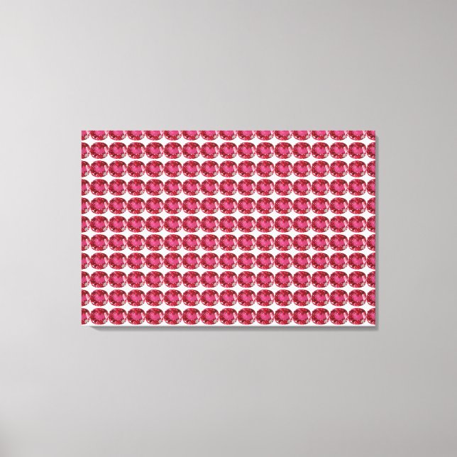 Pink Pattern Canvas Print (Front)