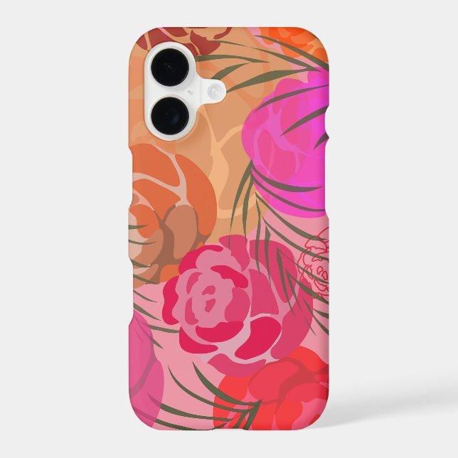 Pink pattern with flowers and plants (Back)