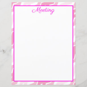 Pink Patterned Sheet Paper