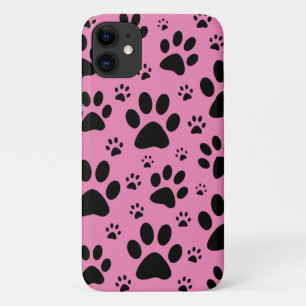 Pink Paw print phone case, make this in any colour iPhone 11 Case