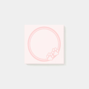 Pink Paw Print  Post-it Notes