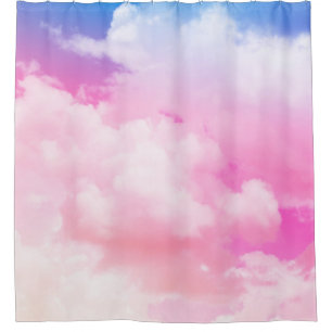 pink, peace, blue, yellow clouds and sky. Abstract