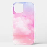 pink, peace, blue, yellow clouds and sky. Abstract