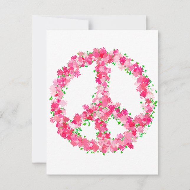 Pink Peace Flowers (Front)