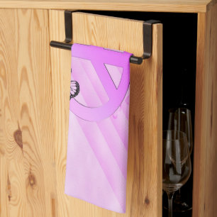 Pink Peace Kitchen Towel