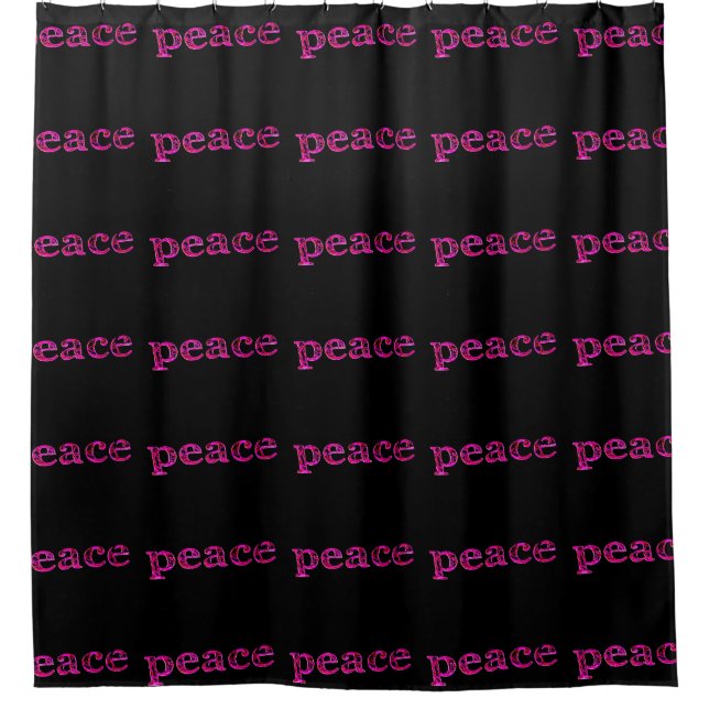 pink peace  on black (Front)