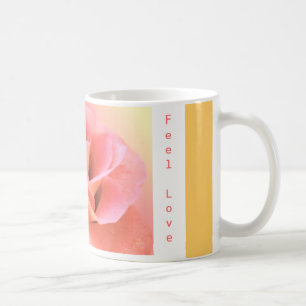 Pink Peace Rose, See Beauty, Feel Love Mug