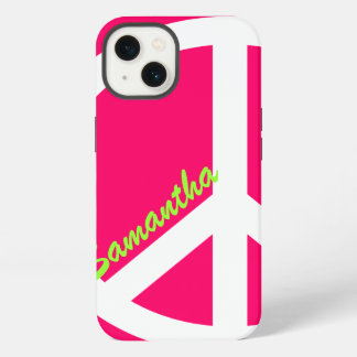 Pink Peace Sign iPhone 13 Case