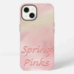 Pink Peach Blended with custom text area iPhone 13 Case