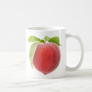 Pink peach coffee mug