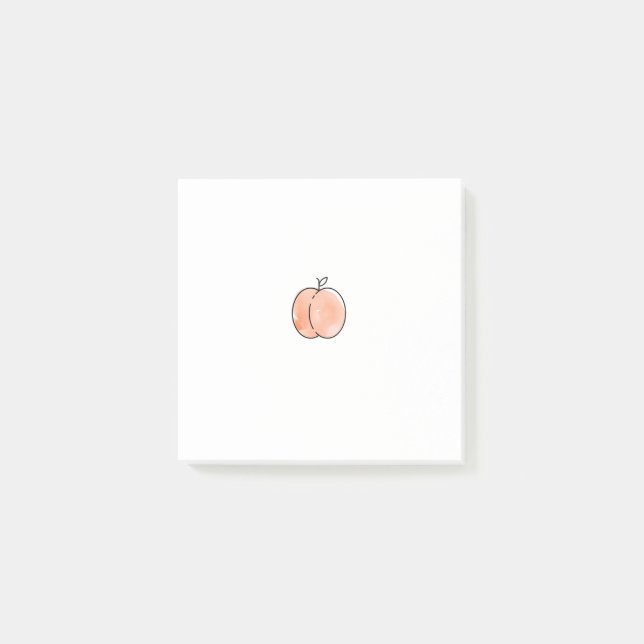 Pink Peach Fruit Post-its Post-it Notes (Front)